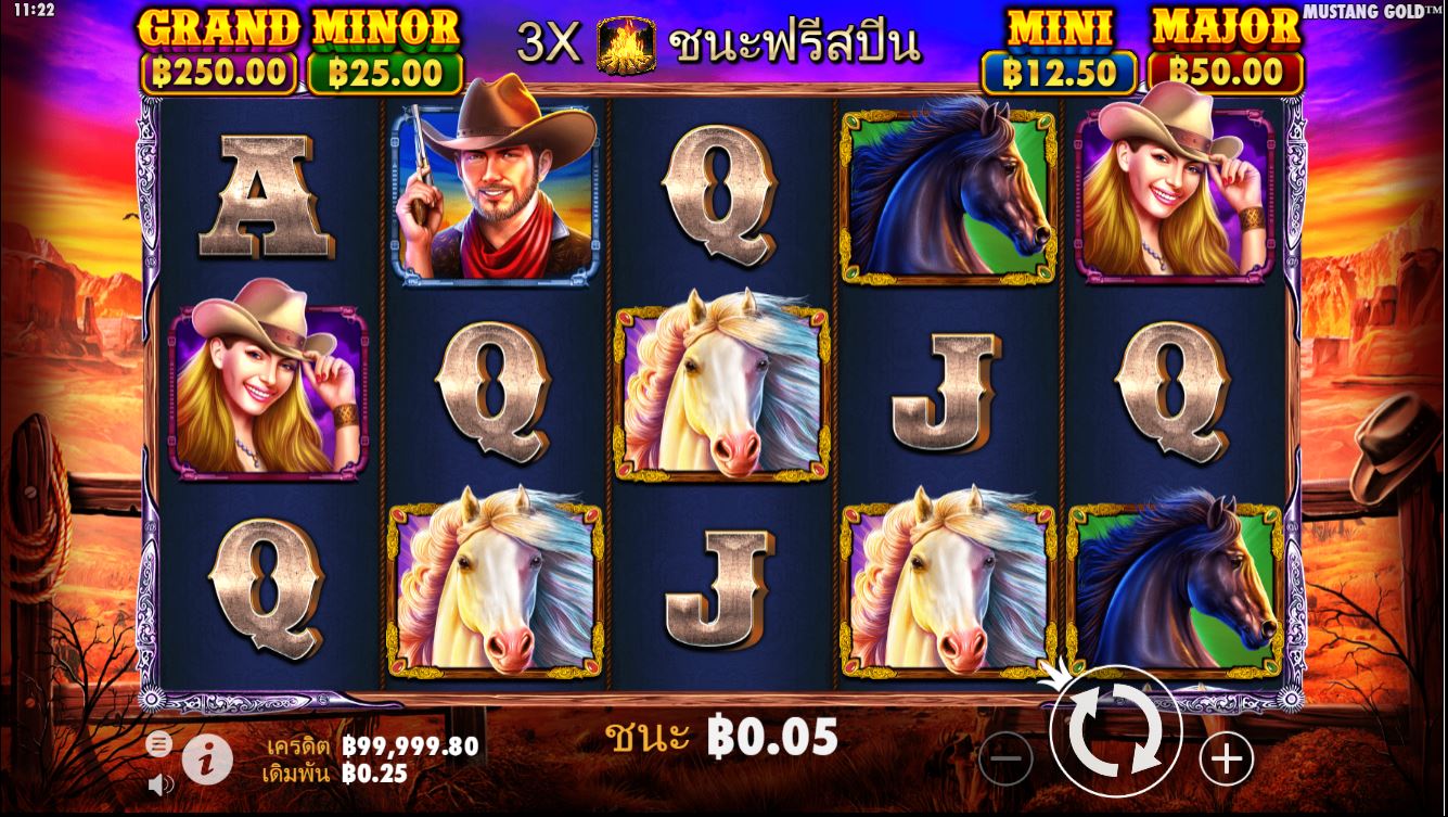 เกมสล็อตออนไลน์ Mustang Gold: -ขึ้นขี่และรับเงินก้อนโต