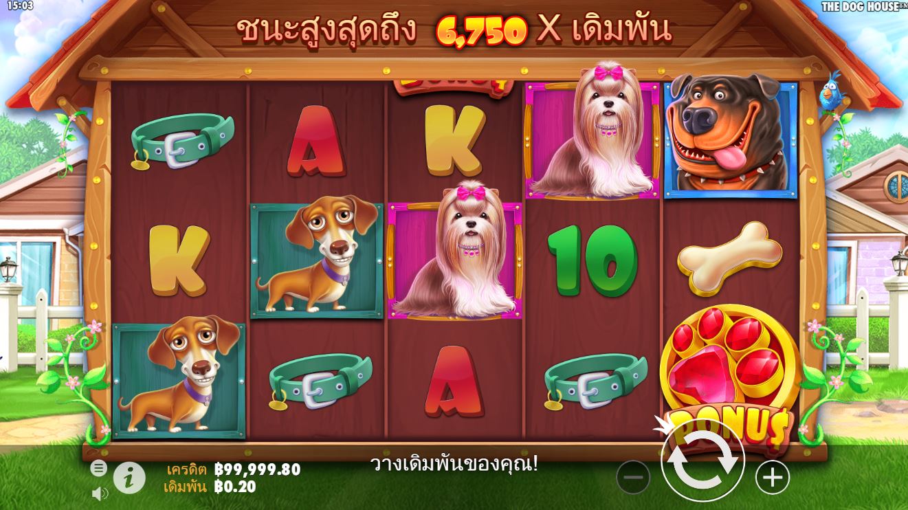 Barking Good Fun: ค้นพบว่าทำไมผู้เล่นชาวไทยถึงไม่อาจต้านทาน
เสน่ห์ของ เกมสล็อตออนไลน์ The Dog House ได้
